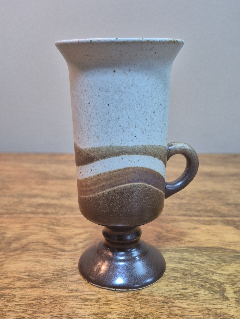 OTAGIRI Vintage 1970s Earthenware Stoneware Pedestal Footed Mugs, Set of 4 - Picture 6 of 16